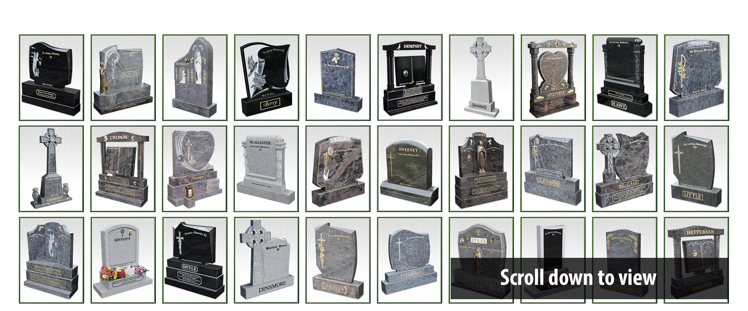 Fingal Memorials Ireland